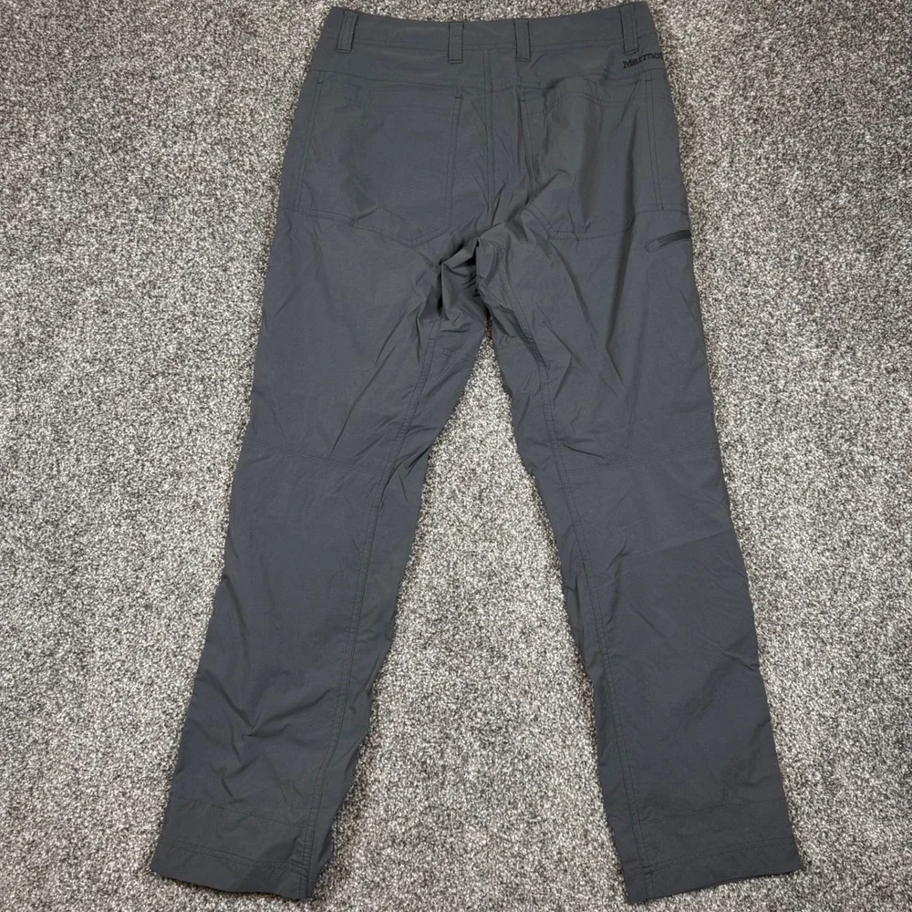 Marmot Arch Rock Mens Hiking Pants Gray Nylon Stretch Outdoor 30x30 D52370S